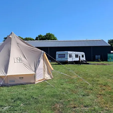 Glamping Tent Met Prive Sanitair 럭셔리텐트 *